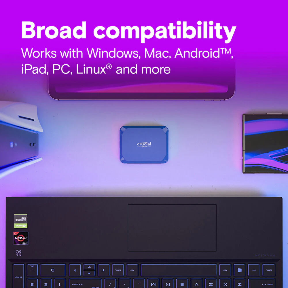 Crucial 2TB X10 USB 3.2 Gen 2x2 Portable SSD - Image 5