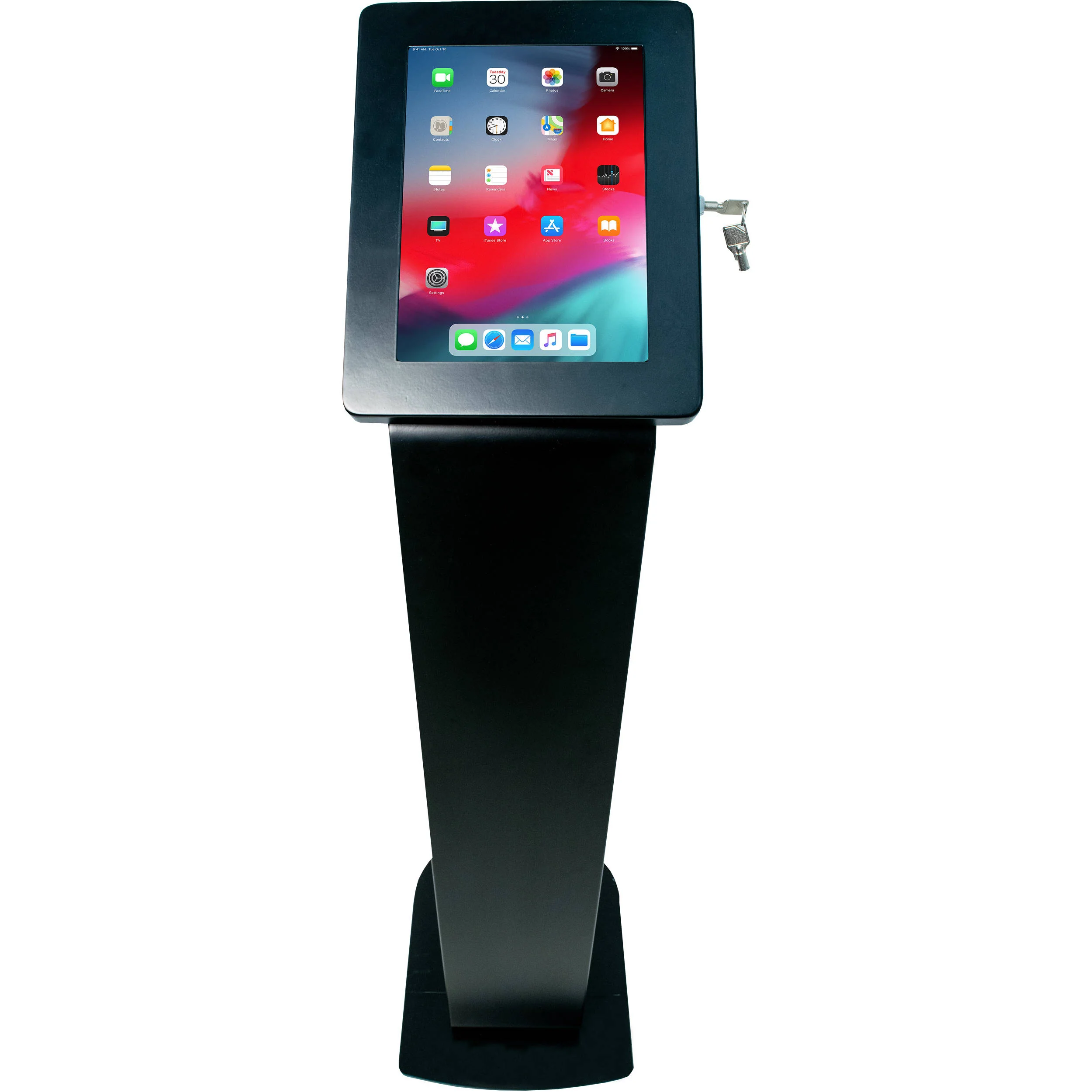 CTA Digital Premium Locking Floor Stand Kiosk for Select iPad, Galaxy, and Other 9.7-10.5" Tablets - Image 7
