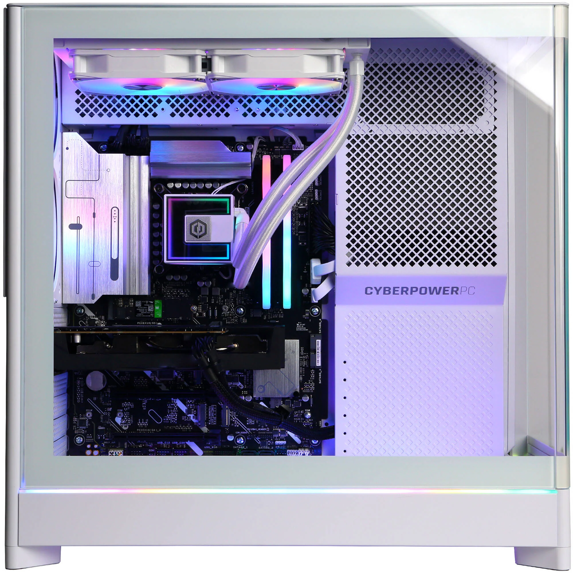 CyberPowerPC Gamer Supreme Liquid Cool Desktop Computer (White) - Image 2