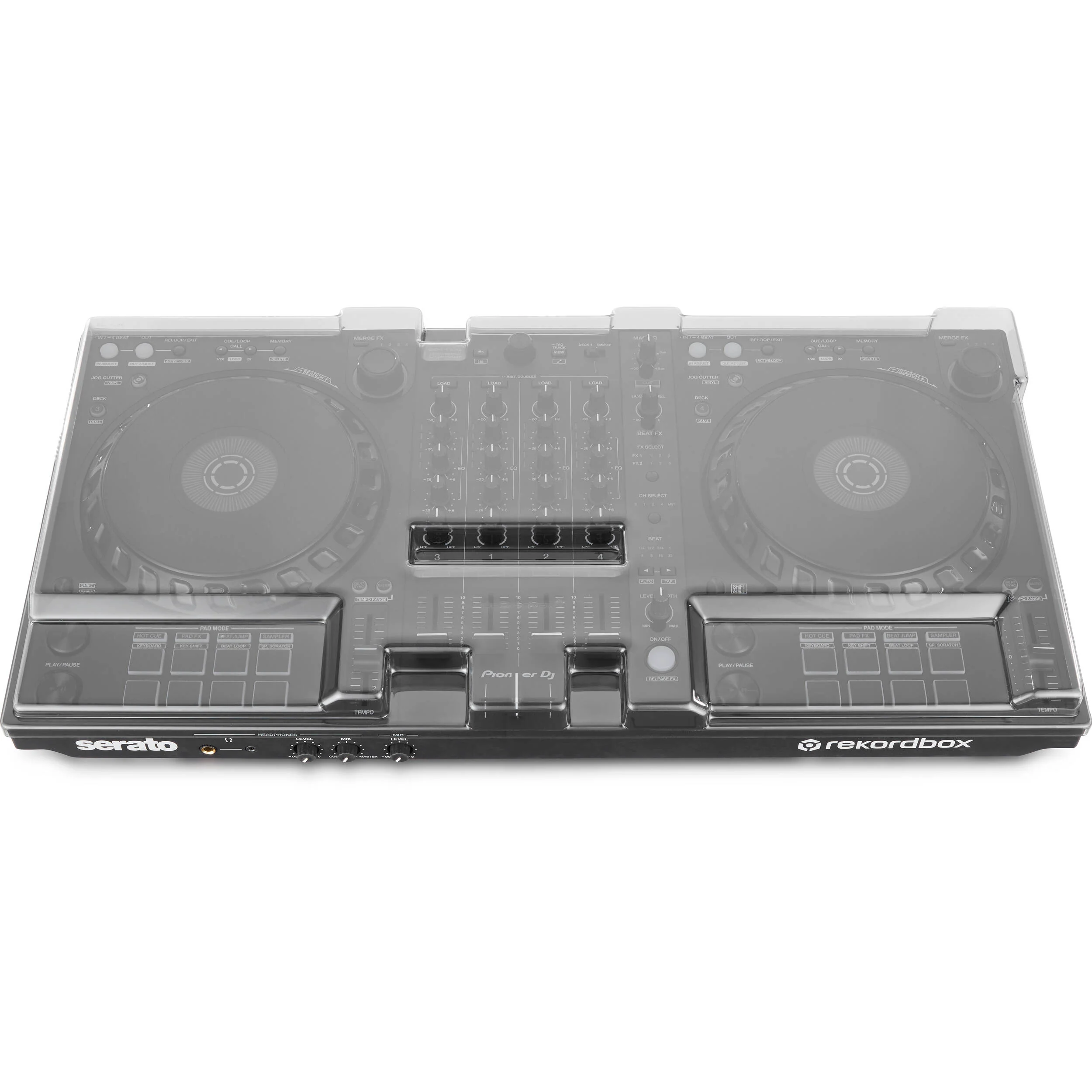 Decksaver Cover for Pioneer DDJ-FLX6 Controller (Smoked Clear) - Image 2