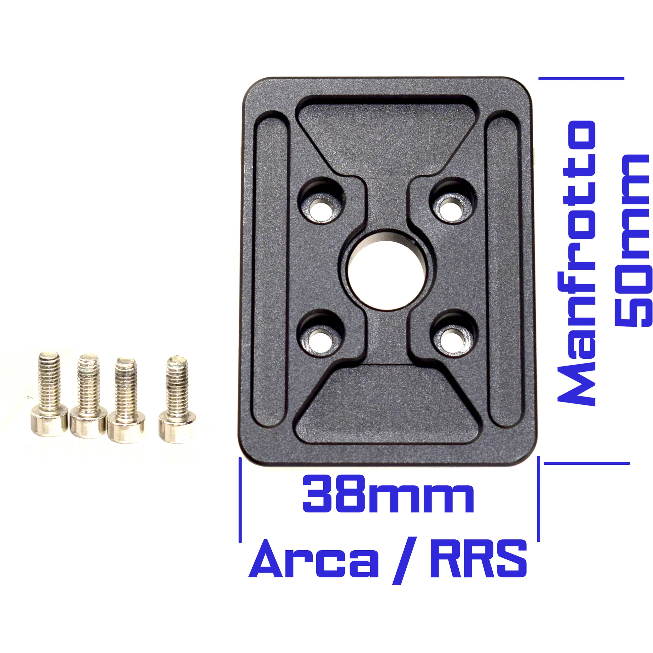 Desmond DAC-50CAM Bi-Directional 50mm QR Clamp for Arca-Type QR Plates with Removable Arca-Type and Manfrotto Base Mounting Plate - Image 3