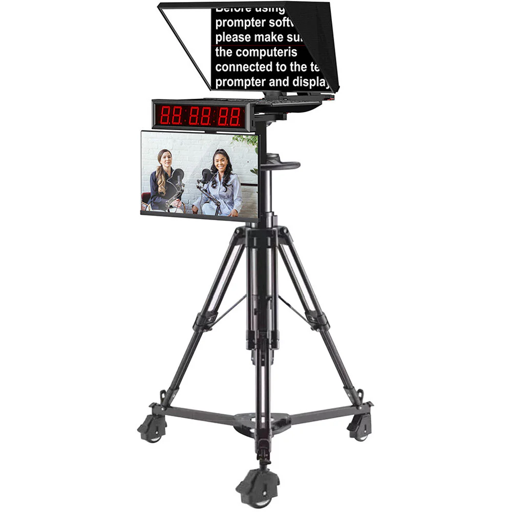 Desview DT24-M Dual-Screen HDMI/3G-SDI High-Bright Teleprompter (24") - Image 6