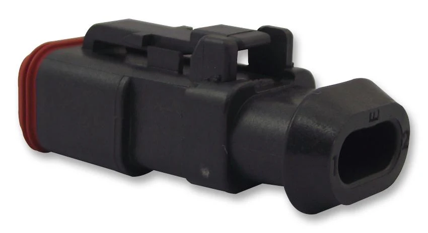 Deutsch - TE Connectivity DT062S-CE13 DT062S-CE13 Automotive Connector Housing Thin Wall Black DT Plug 2 Ways Series Socket Contacts - Image 2