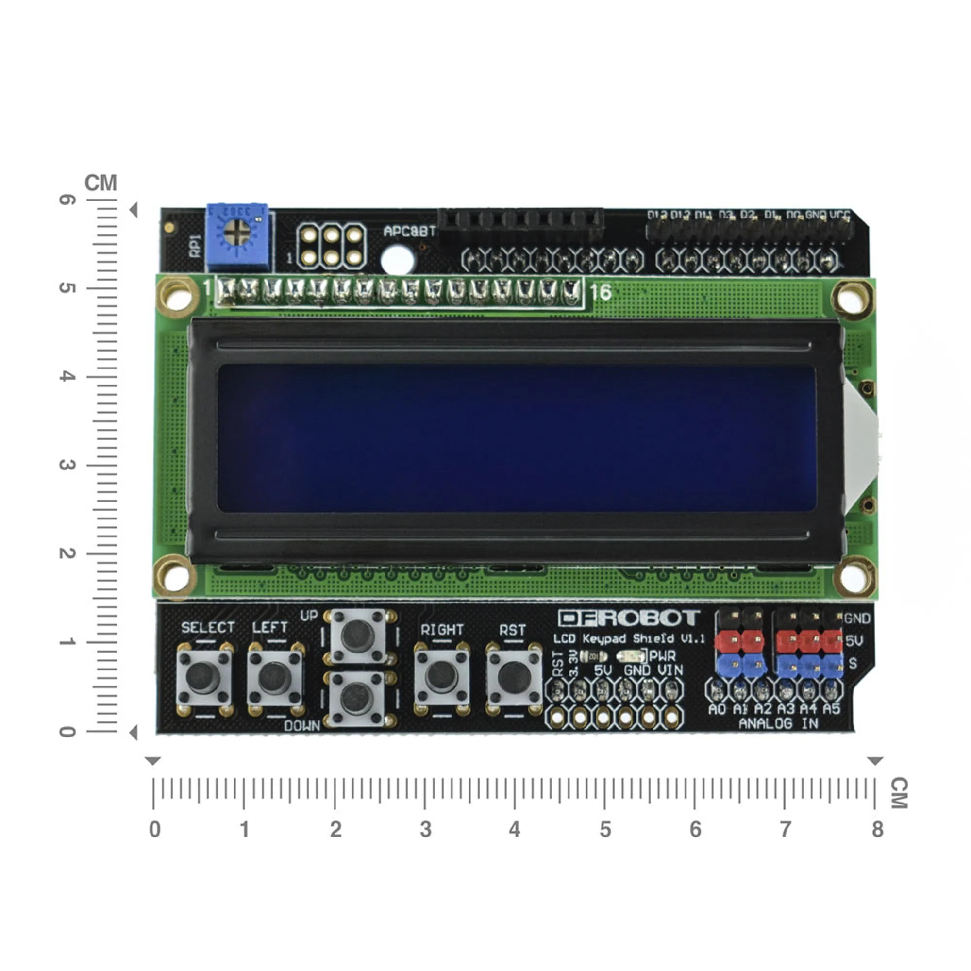 Dfrobot DFR0009 DFR0009 LCD Keypad Shield Gravity 1602 Arduino Development Boards - Image 2