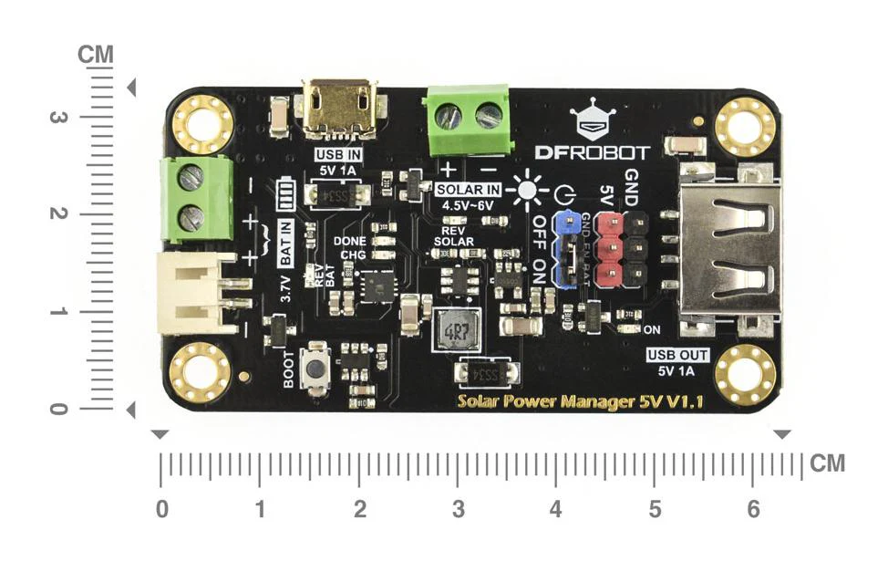 DFROBOT DFR0559 Solar Power Manager, 5V, 1A, CN3165, USB - Image 3