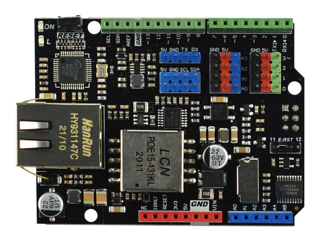 Dfrobot DFR0850 DFR0850 Ethernet And POE Shield W5500 Arduino 2 New - Image 2