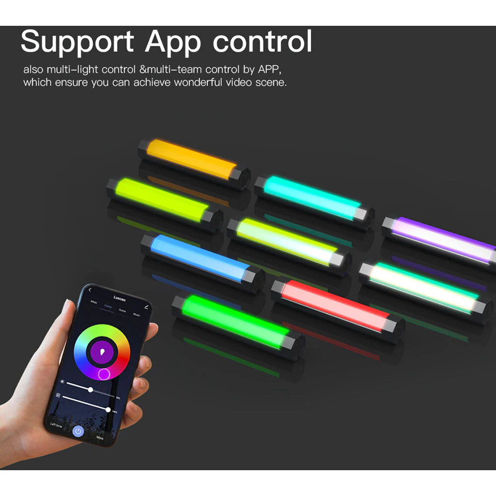 DigitalFoto Solution Limited IP65 Rainproof RGB Tube Light with Built-In Battery and Magnet - Image 3
