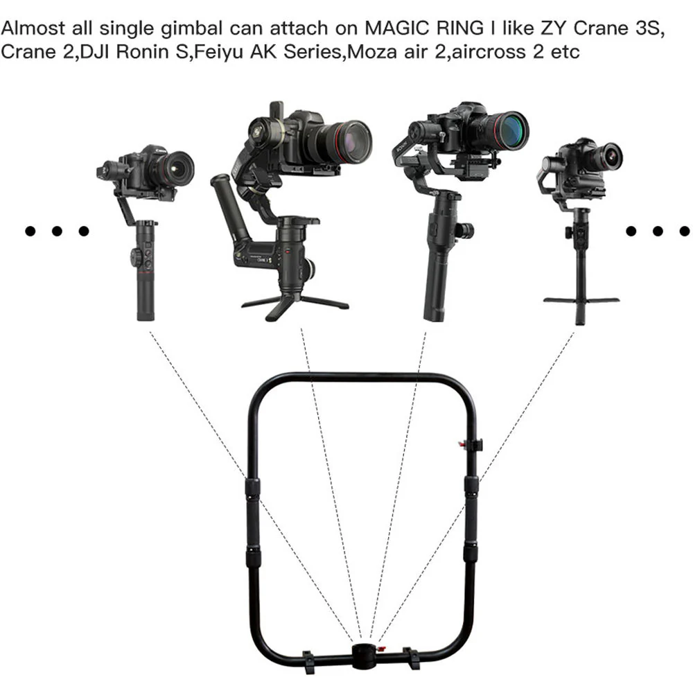DigitalFoto Solution Limited MAGIC RING I Handheld Gimbal Ring with ARRI-Style Rosette Adapter for Zhiyun CRANE 3S - Image 5