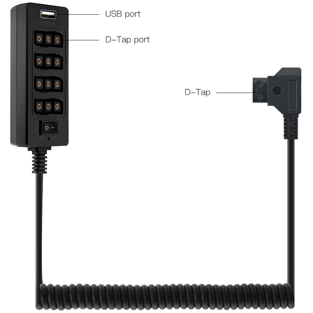 DigitalFoto Solution Limited Multifunction D-Tap Breakout Adapter with USB & 4 x D-Tap Ports - Image 3