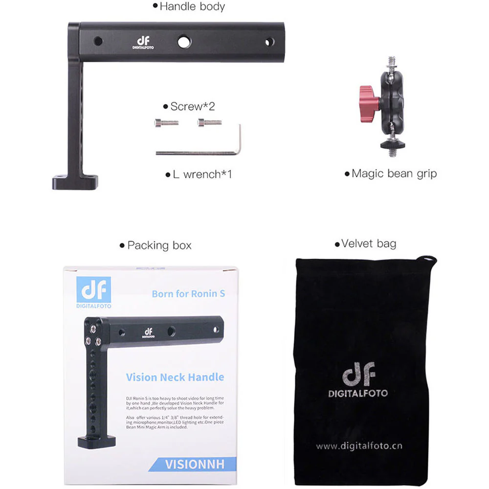 DigitalFoto Solution Limited Vision Neck Accessory Mounting Handle for DJI Ronin-S - Image 3