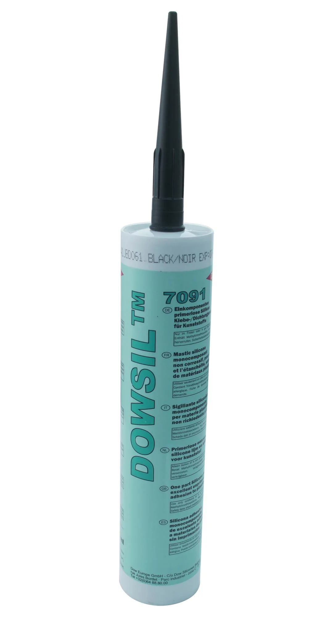 DOW 7093 BLACK 310ML Silicone Sealant Cartridge BLK - Image 2