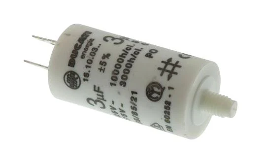 Ducati 4.16.17.03.64 Film Capacitor 2.5 µF 4.16.17 Series 450 VAC Quick Connect Snap-In ± 5%