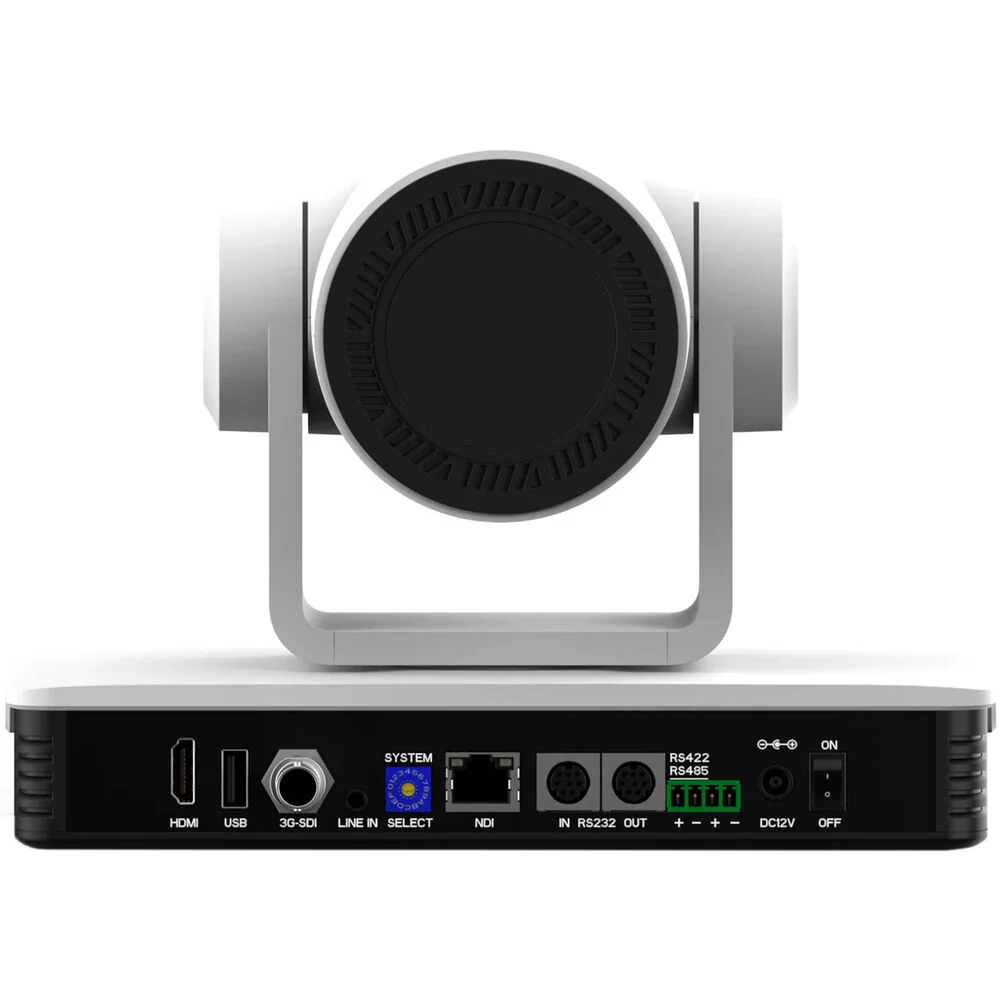 DVDO C5-1 4K NDI HDMI/IP/3G-SDI/USB PTZ Camera with 25x Optical Zoom & AI Auto Tracking (White) - Image 3