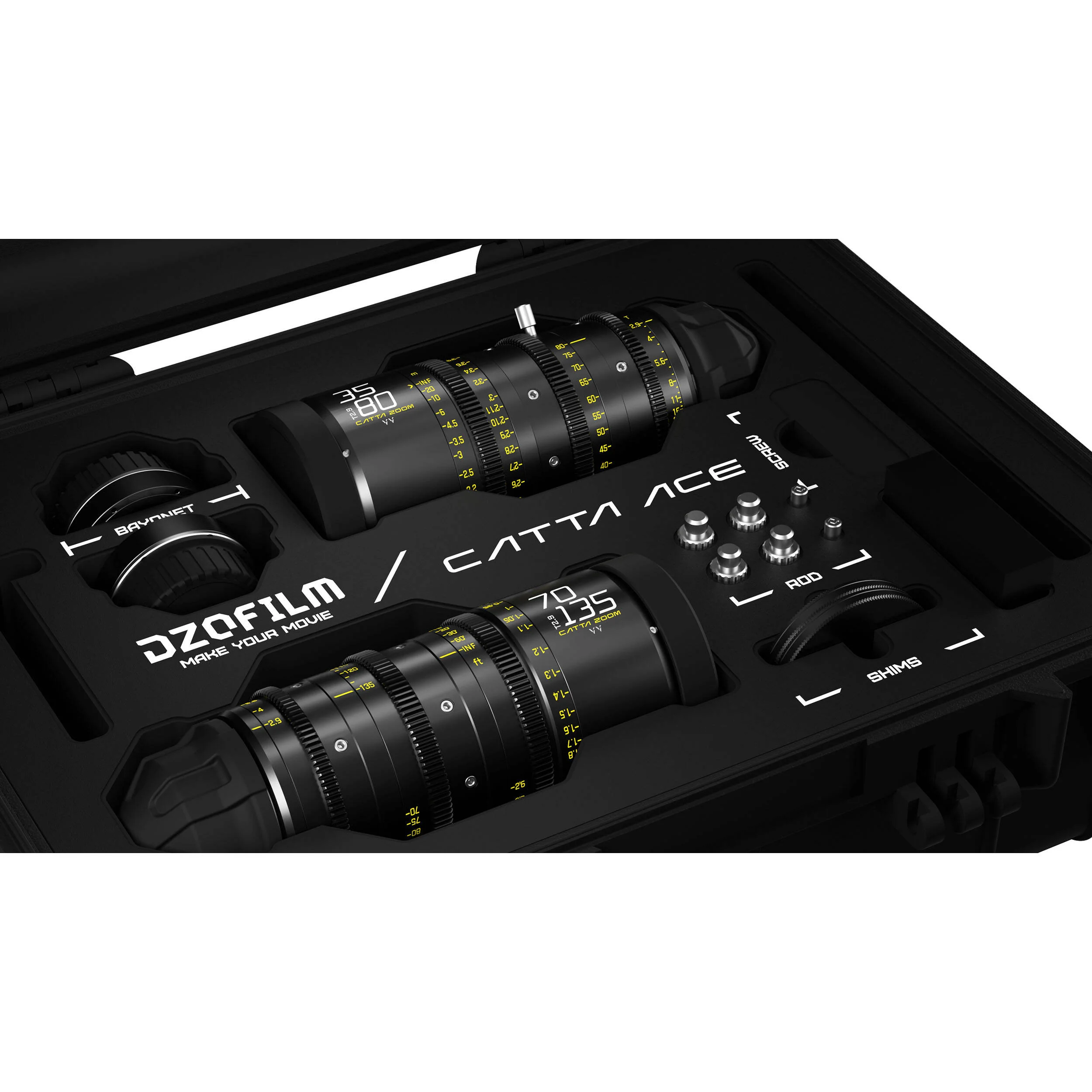 DZOFilm Catta Ace FF 35-80 & 70-135mm T2.9 Zoom Lens Bundle (PL/EF, Black) - Image 6