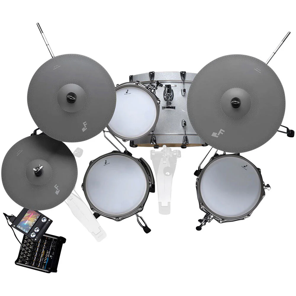E F NOTE Pro 500 4-Piece Electronic Drum Kit (Standard Set) - Image 3