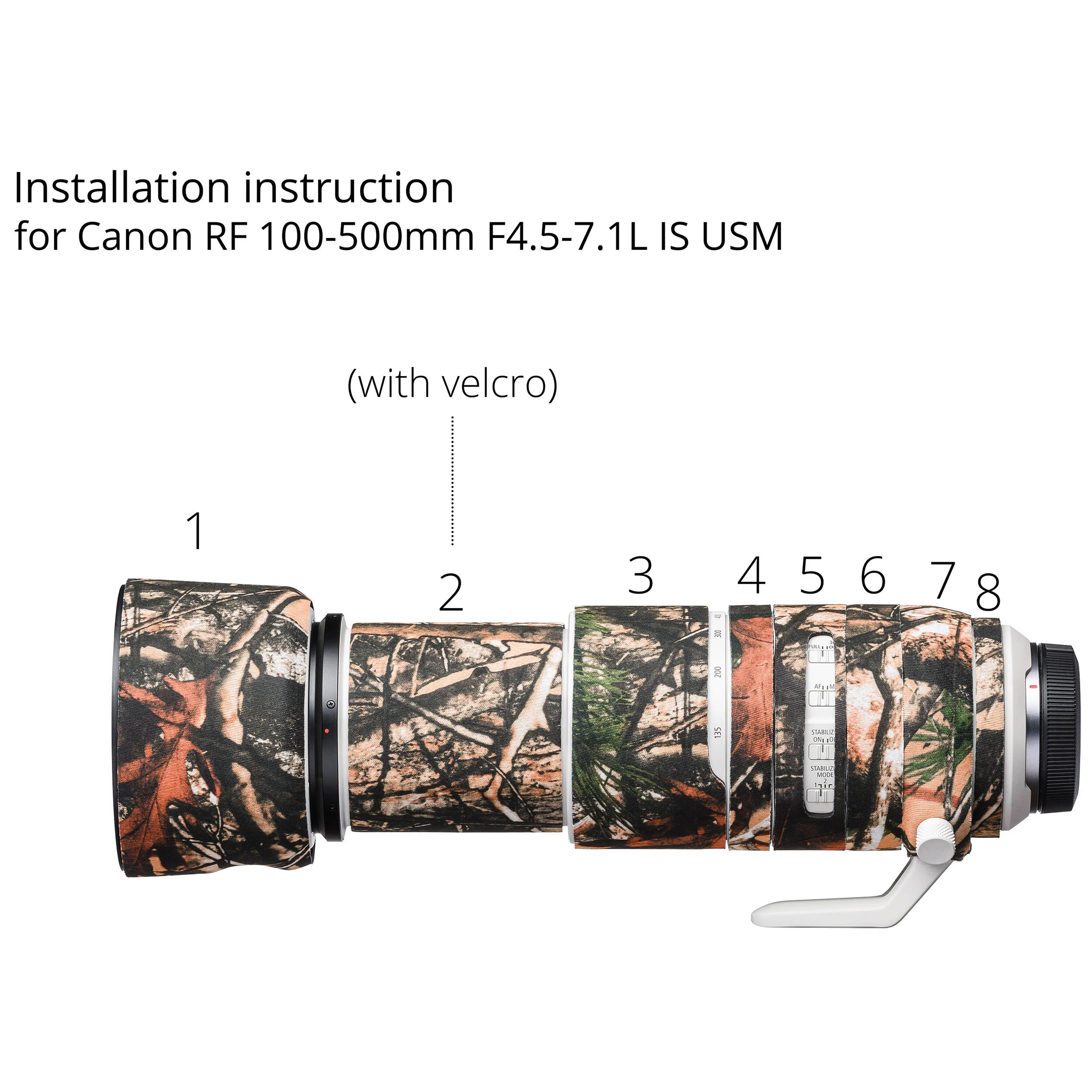 easyCover Cover for Canon RF 100-500mm f/4.5-7.1L IS USM Lens (Black) - Image 3