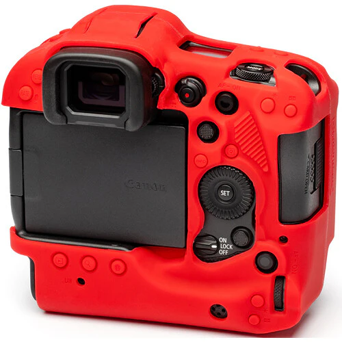 easyCover Silicone Protection Cover for Canon EOS R3 (Red) - Image 5