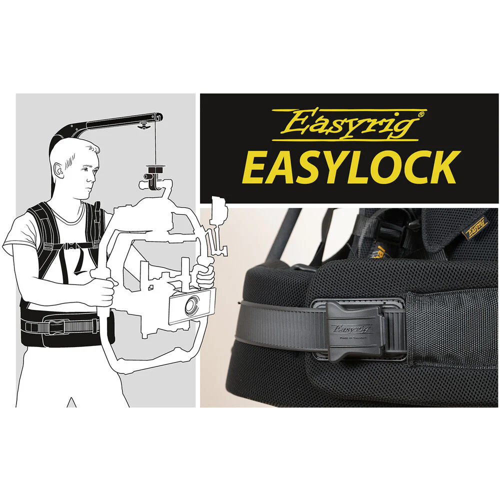 Easyrig 850N Large Gimbal Rig Vest with Standard Top Bar & Quick Release - Image 4