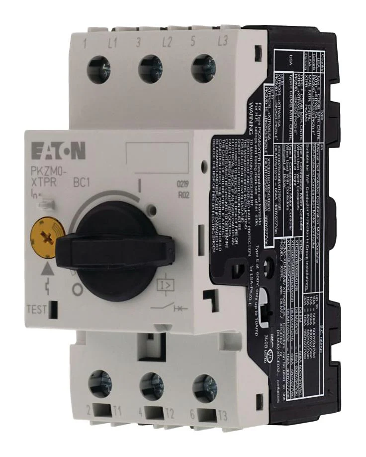 EATON MOELLER PKZM0-16 Thermal Magnetic Circuit Breaker, Motor Protection, PKZM0 Series, 16 A, 3 Pole, 380 VAC, DIN Rail