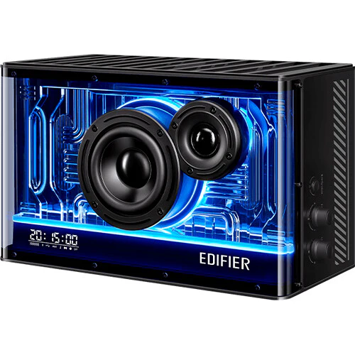 Edifier QD35 Tabletop Bluetooth Speaker with Lighting Effects (Black) - Image 4