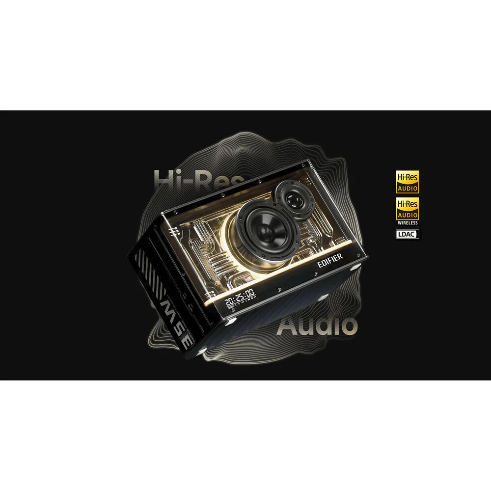 Edifier QD35 Tabletop Bluetooth Speaker with Lighting Effects (Black) - Image 7