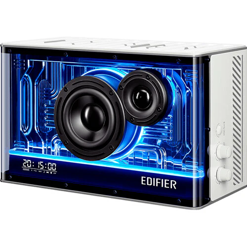 Edifier QD35 Tabletop Bluetooth Speaker with Lighting Effects (White) - Image 4