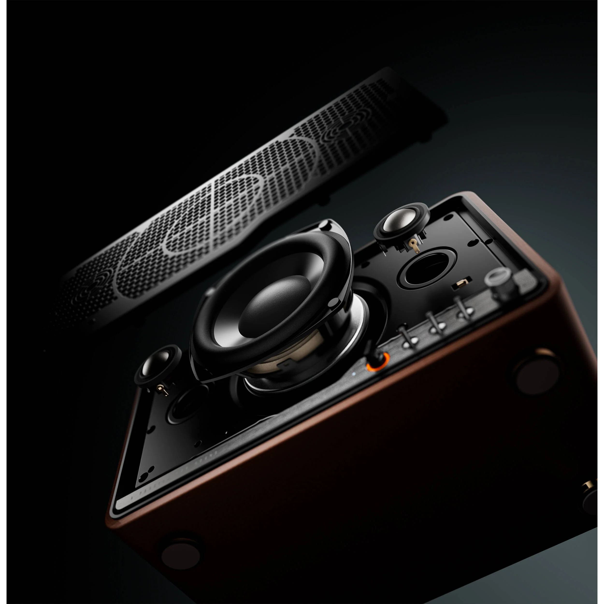 Edifier S300 Tabletop Wireless Speaker (Black Walnut) - Image 6