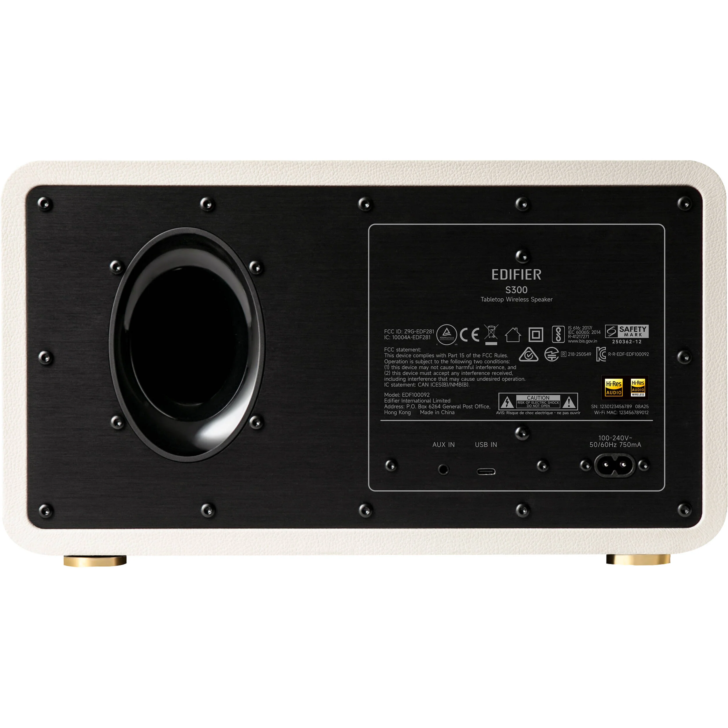 Edifier S300 Tabletop Wireless Speaker (Ivory) - Image 3