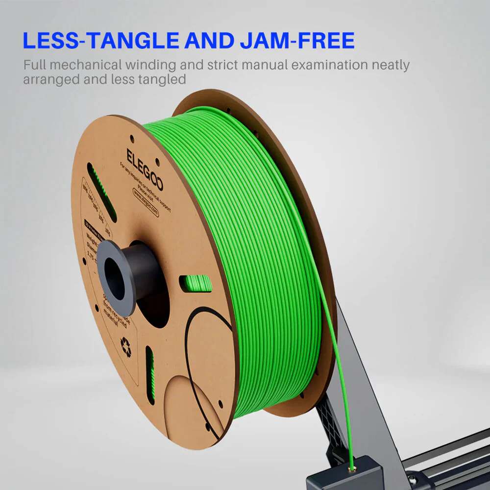 ELEGOO 1.75mm Basic PLA Filament (2.2 lb, Marble) - Image 3