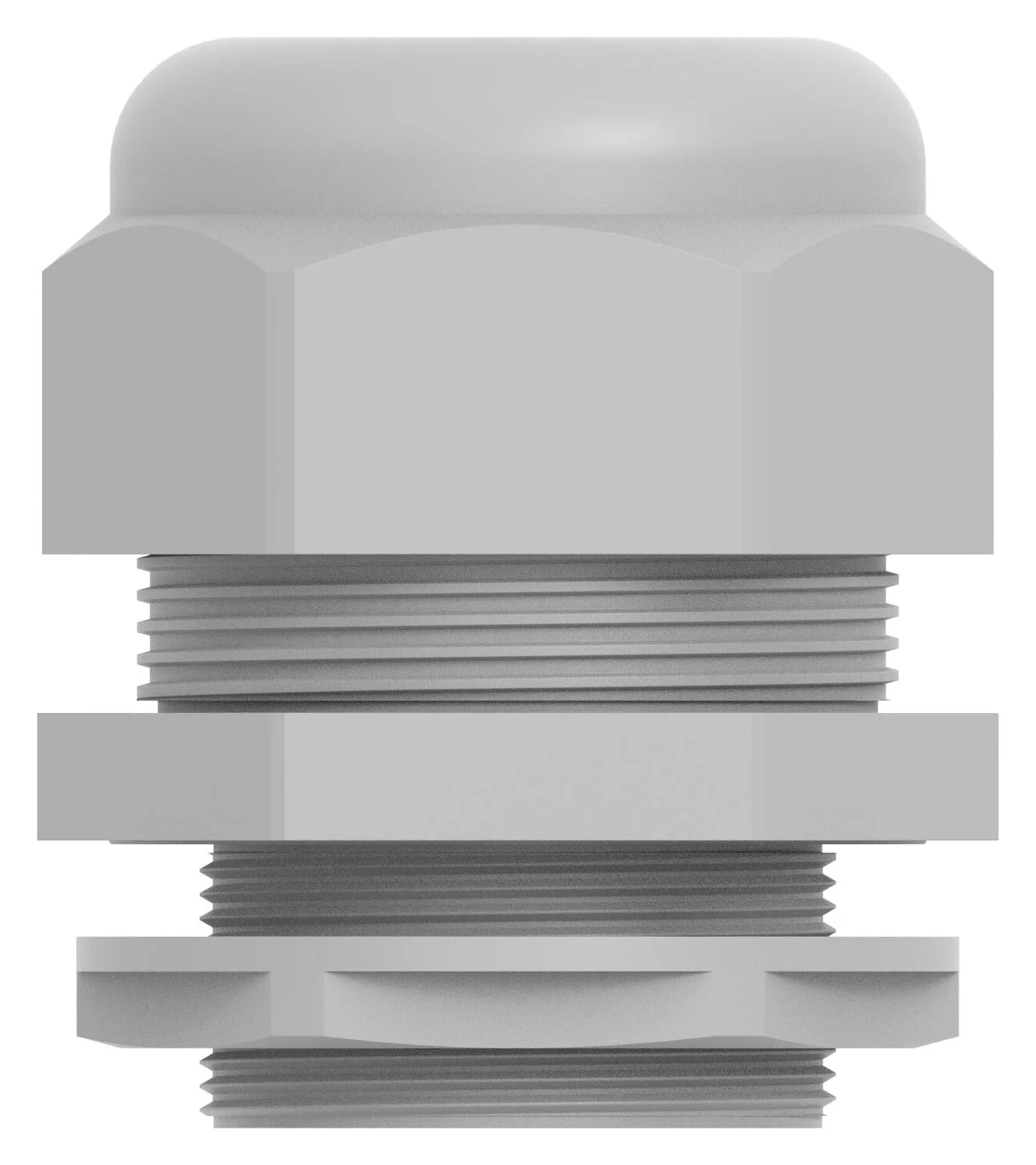 ENTRELEC - TE CONNECTIVITY 1SNG626115R0000 Cable Gland, M40 x 1.5, 22 mm, 32 mm, Nylon 6 (Polyamide 6), Light Grey - Image 3