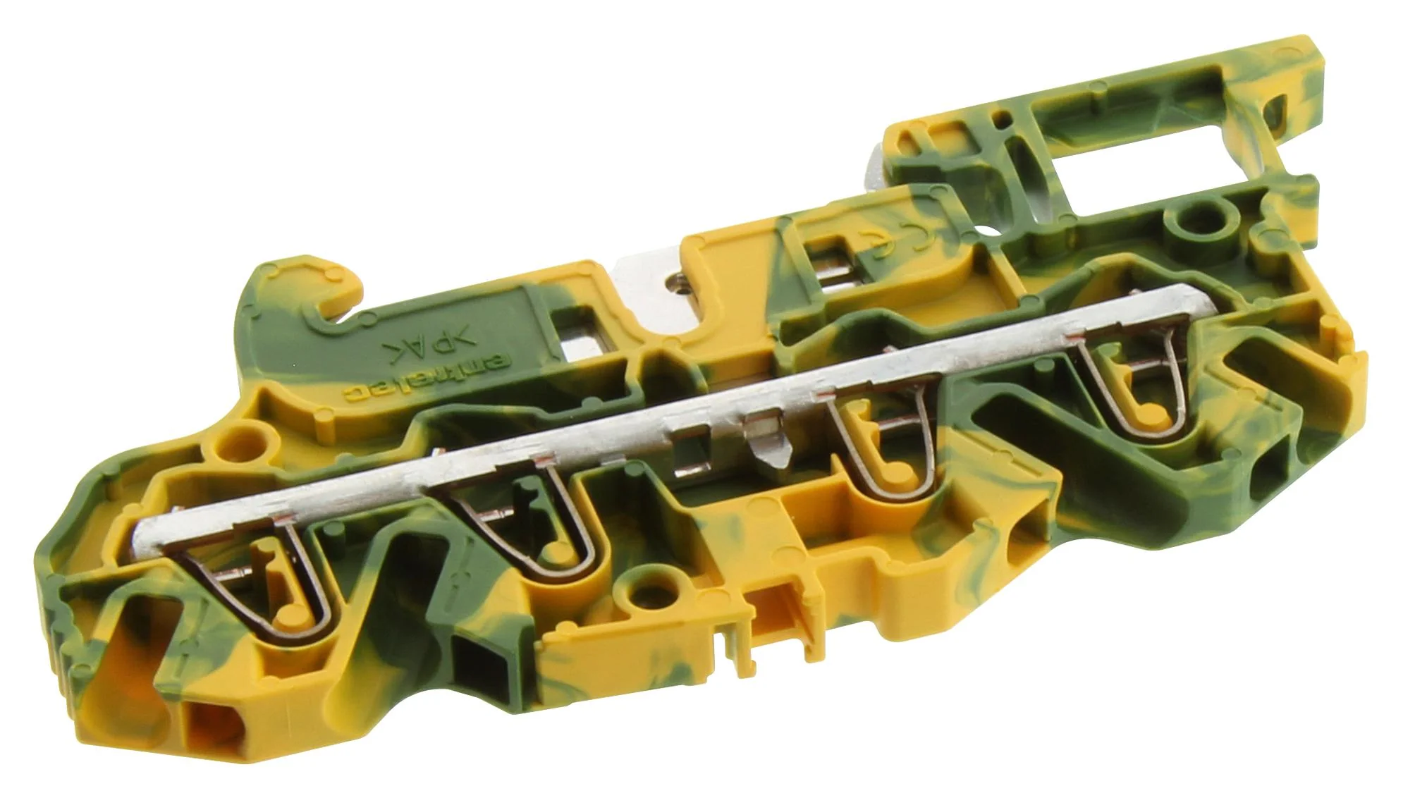Entrelec - TE Connectivity 1SNK705152R0000 1SNK705152R0000 DIN Rail Mount Terminal Block 4 Ways 12 AWG 2.5 mm&Acirc;&sup2; Clamp - Image 2