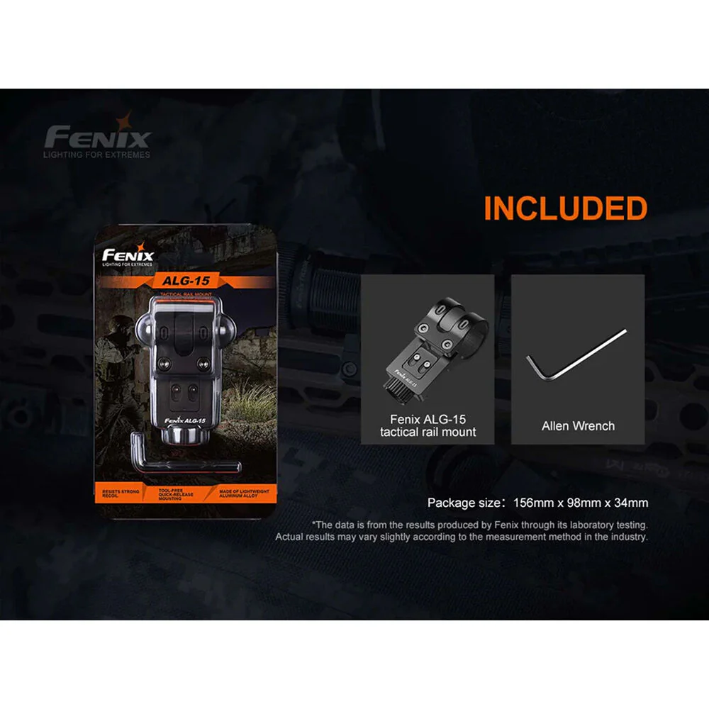 Fenix Flashlight ALG-15 Picatinny Rail Mount - Image 3