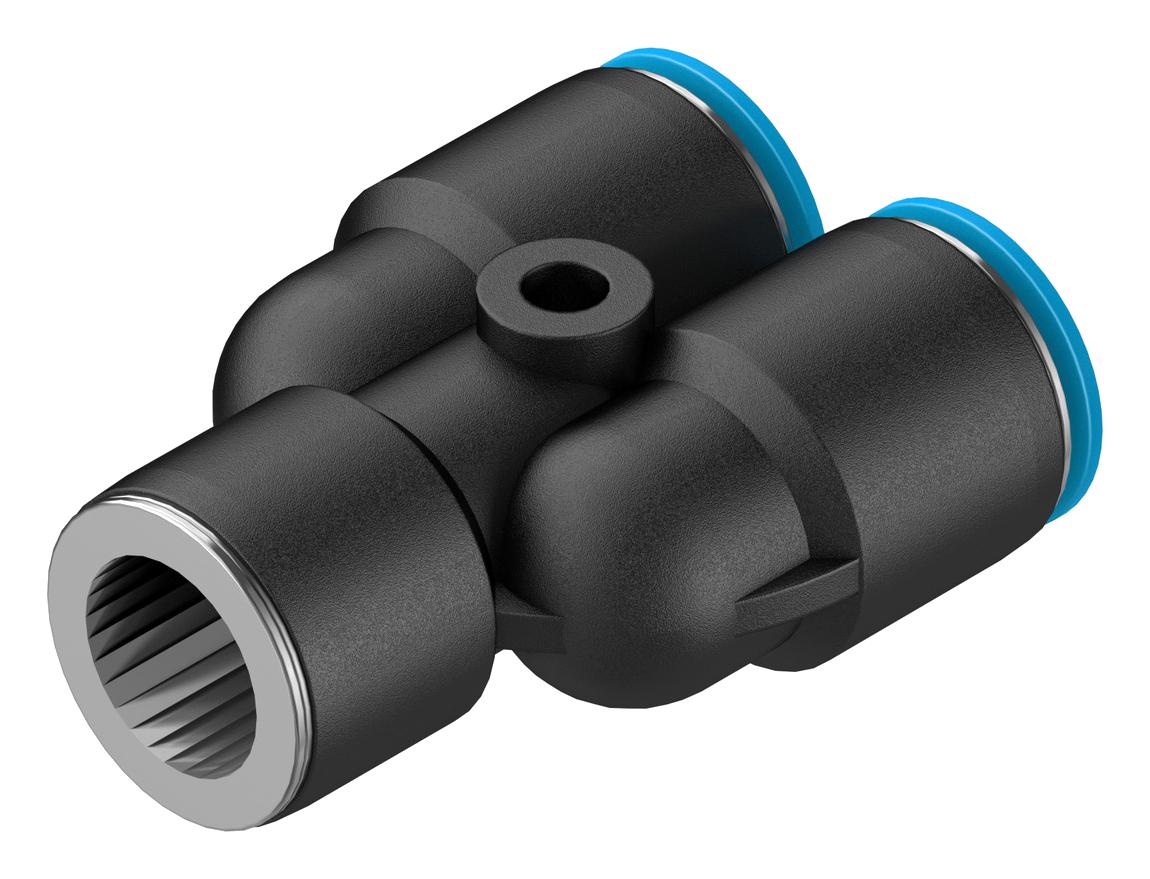 Festo 153151 Pneumatic Fitting Push-In Y-Fitting 14 bar 10 mm PBT (Polybutylene Terephthalate) QSY - Image 2