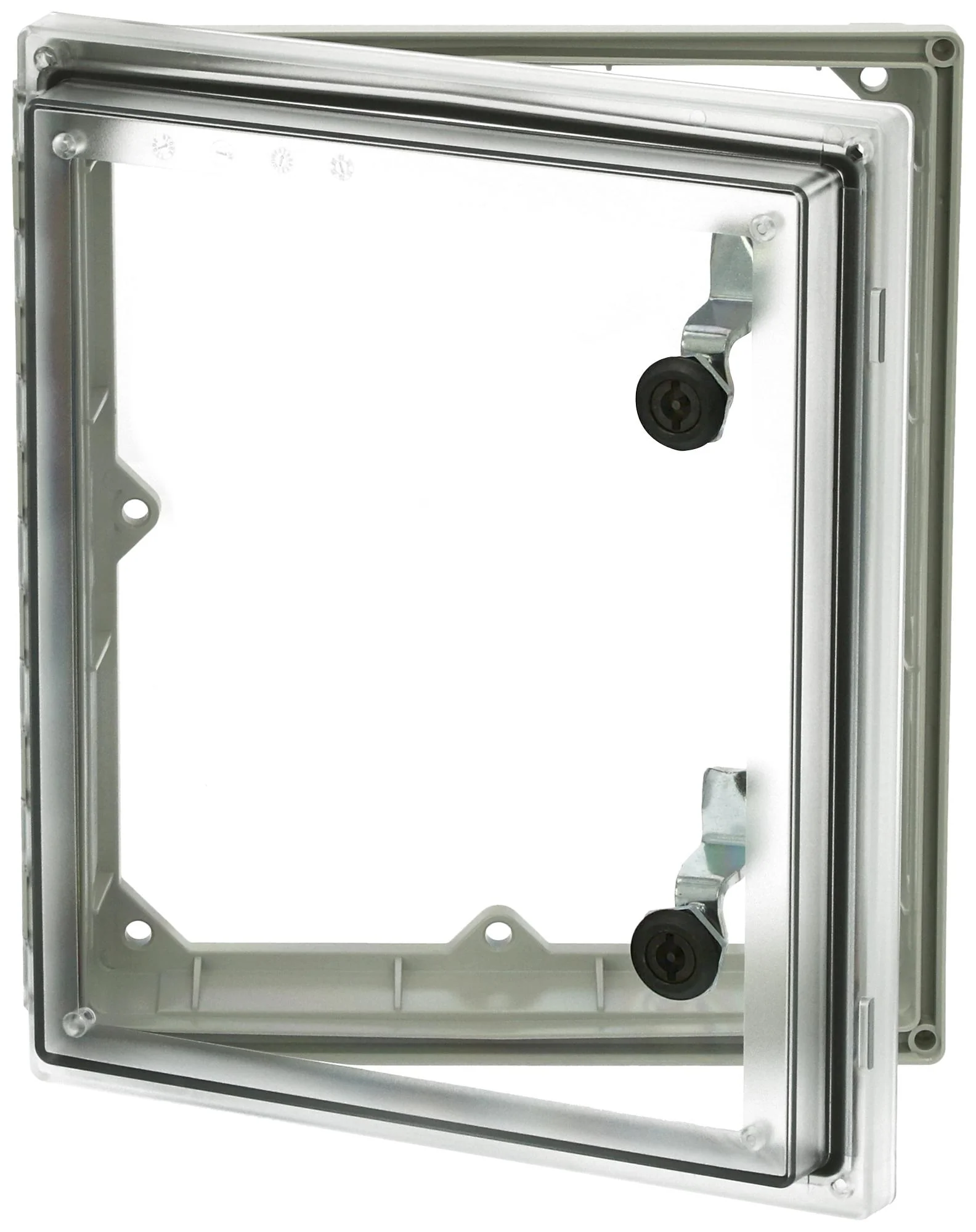 FIBOX PW 454009 T Inspection Window, Fibox Enclosures, Polycarbonate, IP66, NEMA 4, 4X, 12, 13, 17.77 ", 15.72 "