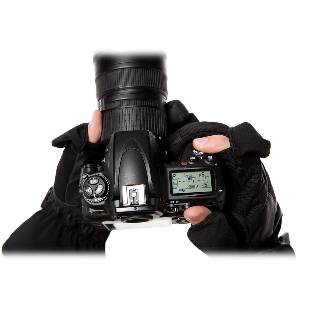 Freehands Women's Unlined Fleece Gloves (Medium, Black) - Image 2