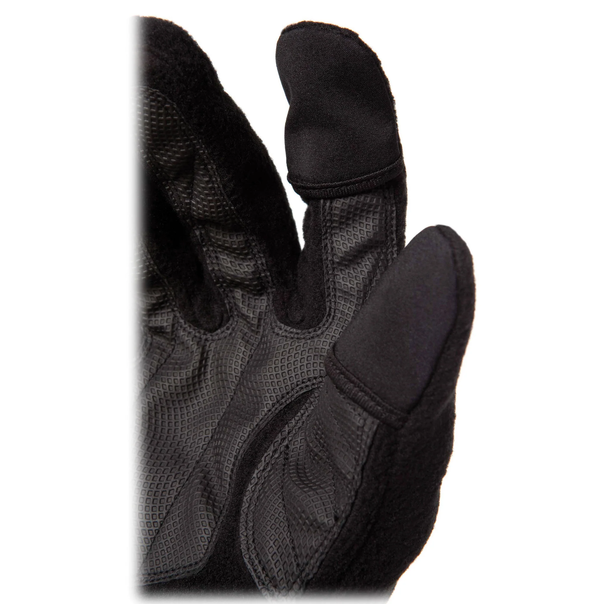 Freehands Women's Unlined Fleece Gloves (Medium, Black) - Image 3