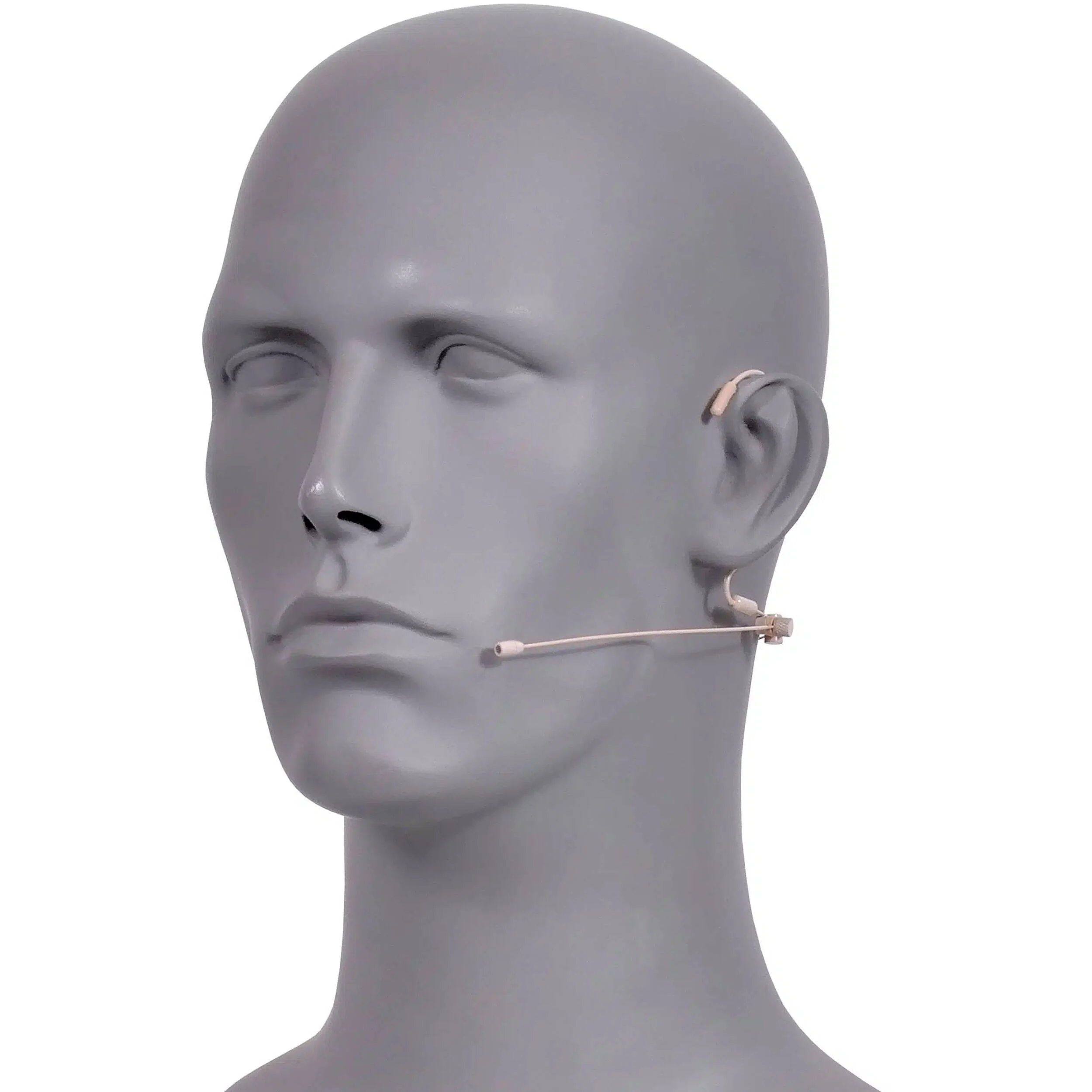Galaxy Audio HSM8F Fully Adjustable Dual-Ear Headset Microphone and 4 Cables with Hirose cW, TA4F, TA3F, and 3.5mm Connectors (Beige) - Image 3