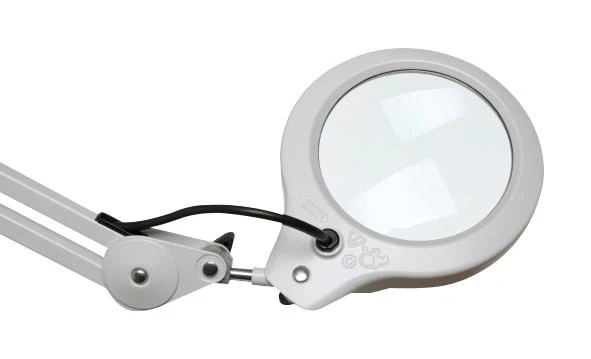 GLAMOX LUXO LFM LED G2 3 DIOPTER Magnifier Light, Illuminated, 10W LED, 3.5 Diopter, 1050mm Adjustable Arm, White, EU/UK - Image 3
