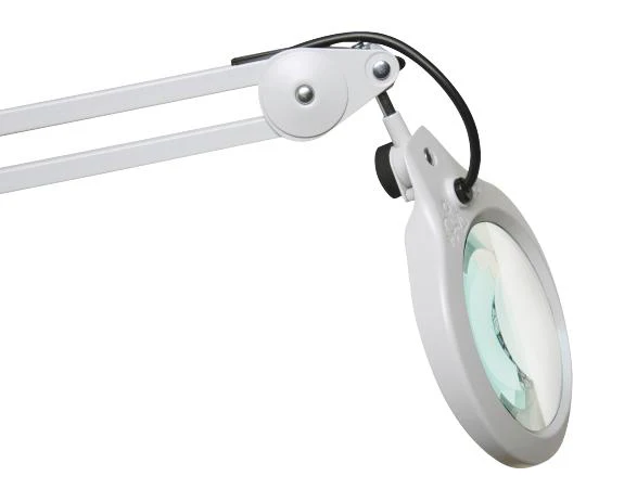 GLAMOX LUXO LFM LED G2 3 DIOPTER Magnifier Light, Illuminated, 10W LED, 3.5 Diopter, 1050mm Adjustable Arm, White, EU/UK - Image 4