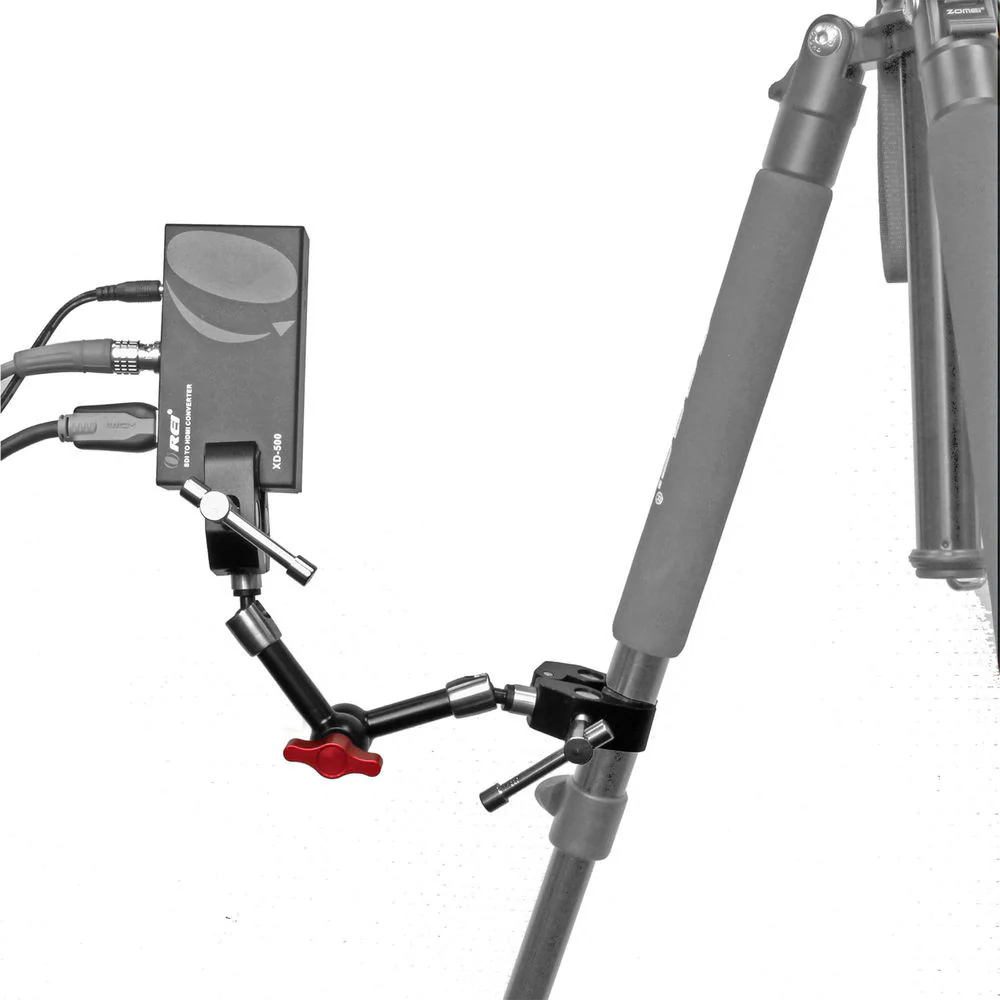 GyroVu 7" Heavy-Duty Articulated Arm Monitor Mount with Dual Adjustable Clamp Mounts - Image 3