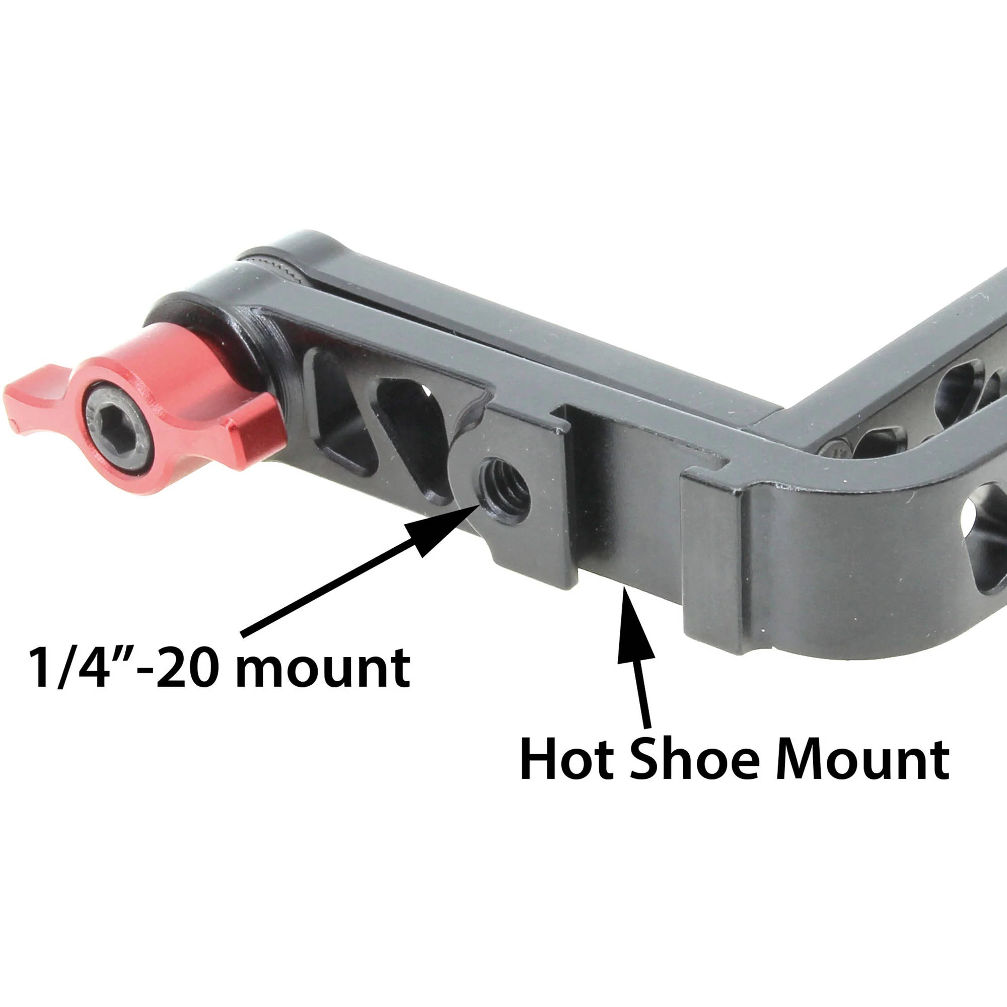 GyroVu Dual 180°-Tilt L-Shape Monitor Bracket with Shoe Adapter & Seven 1/4"-20 Mounts - Image 5
