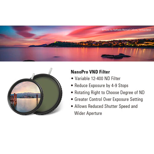 Haida NanoPro Variable Neutral Density 1.2 to 2.7 Filter (52mm, 4 to 9-Stop) - Image 3