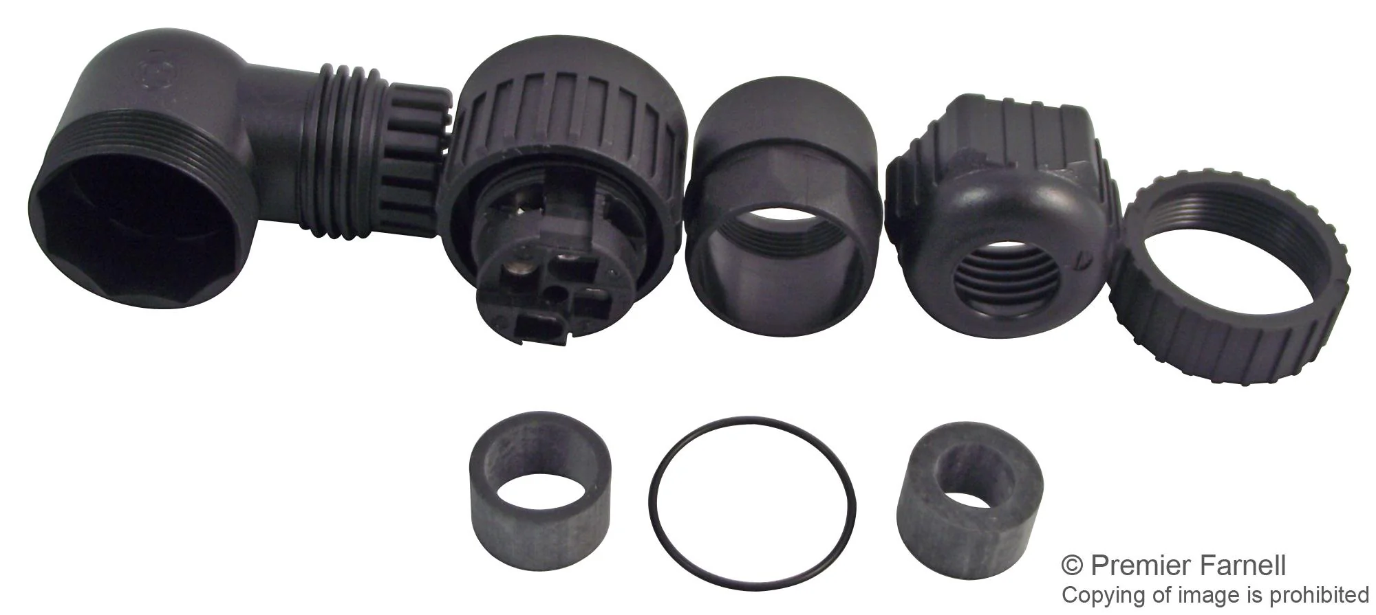 Hirschmann CA3WLD Circular Connector 3+PE CA Series Cable Mount Receptacle 4 Contacts Screw Socket Threaded - Image 2