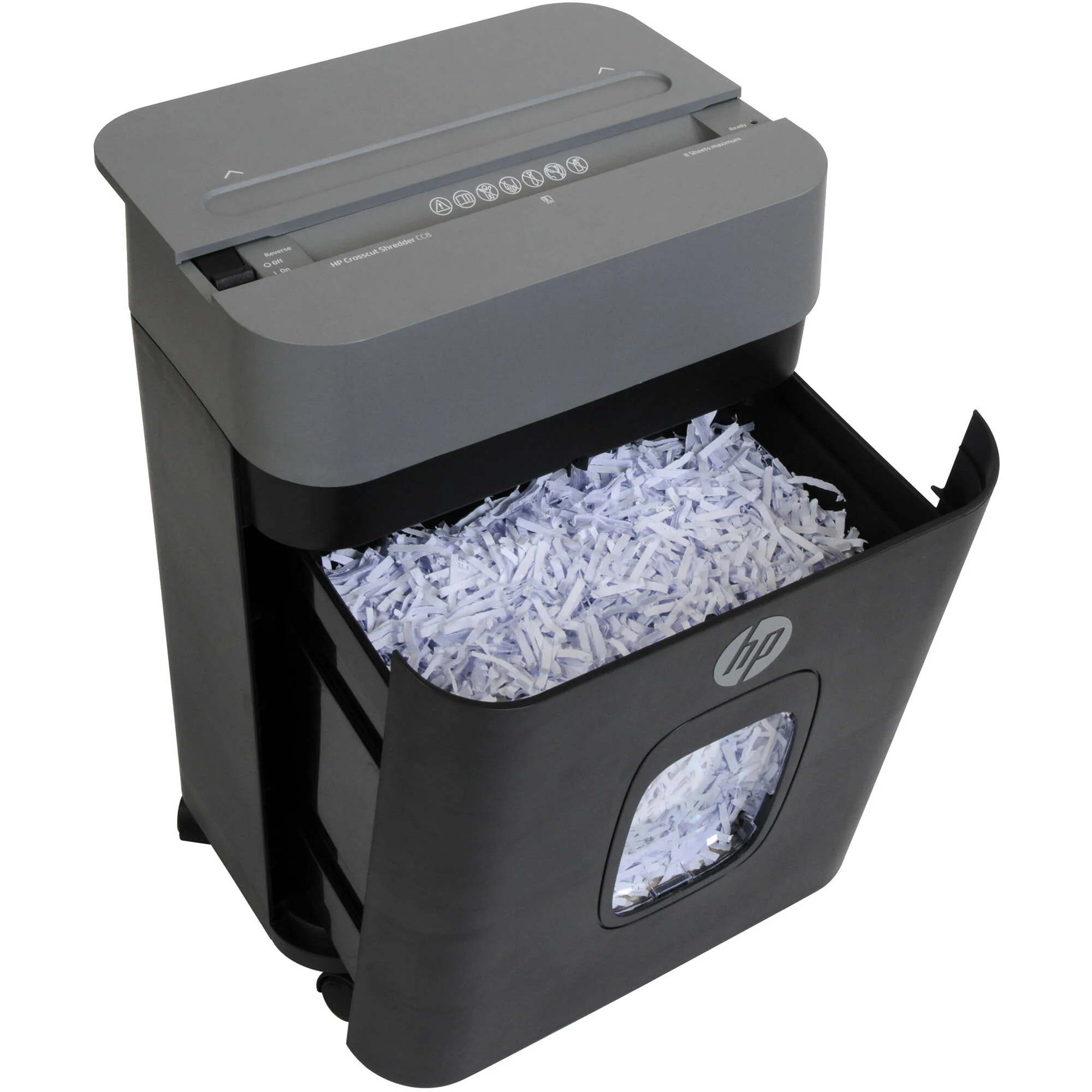 HP CC8 Cross-Cut Paper Shredder (8 Sheets) - Image 2