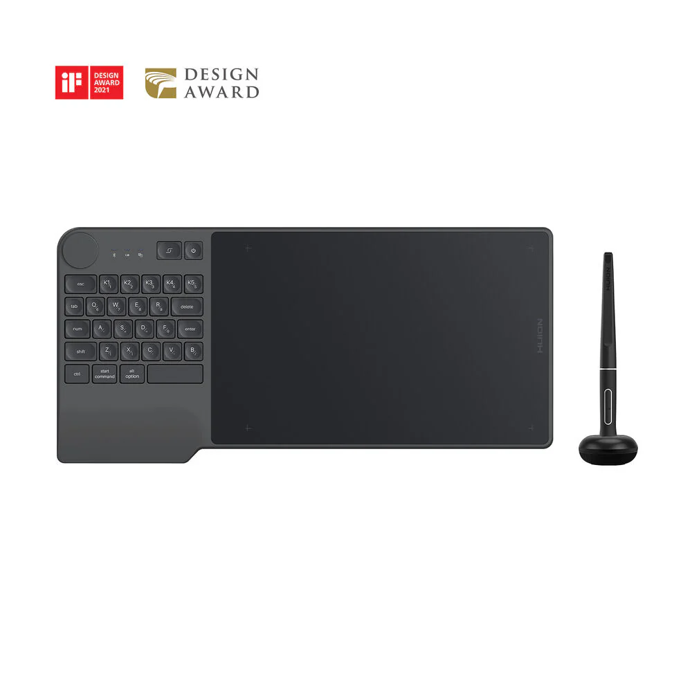 Huion Inspiroy Keydial KD200 Wireless Bluetooth Pen Tablet - Image 2