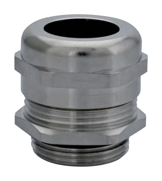 HUMMEL 1.609.2000.50 Cable Gland, Metric, IP68, IP69K, NEMA 6, M20 x 1.5, 6 mm, 12 mm, Brass, Metallic - Nickel Finish
