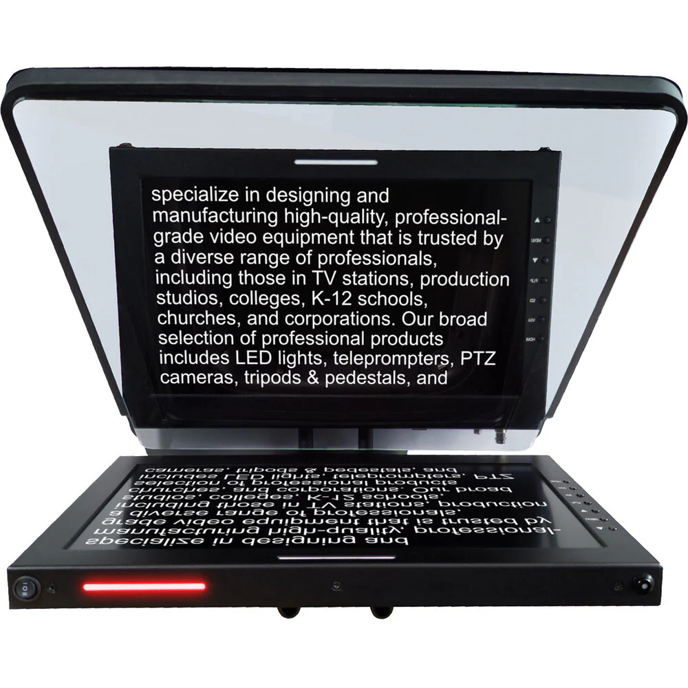 ikan 3G-SDI High-Bright Widescreen LED Teleprompter Monitor with Tally (19") - Image 6