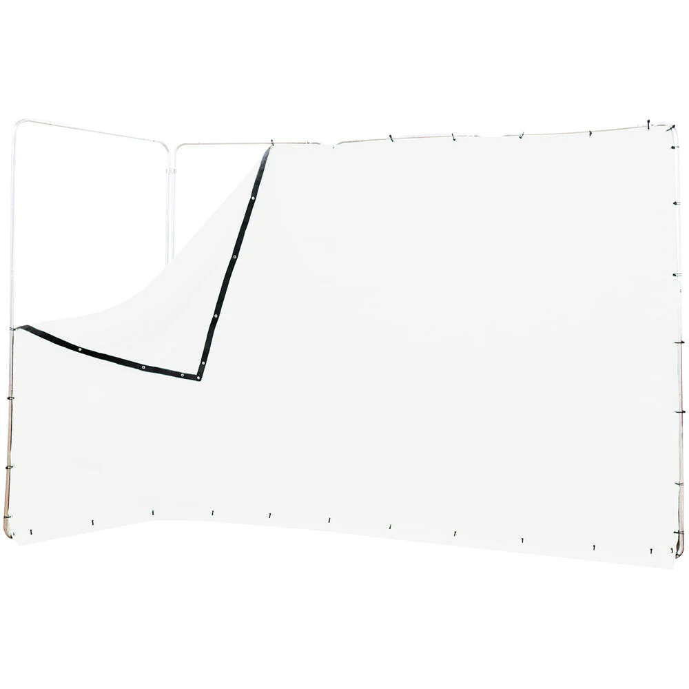 ikan Portable Panoramic Backdrop Screen (White, 13.1 x 7.8') - Image 5