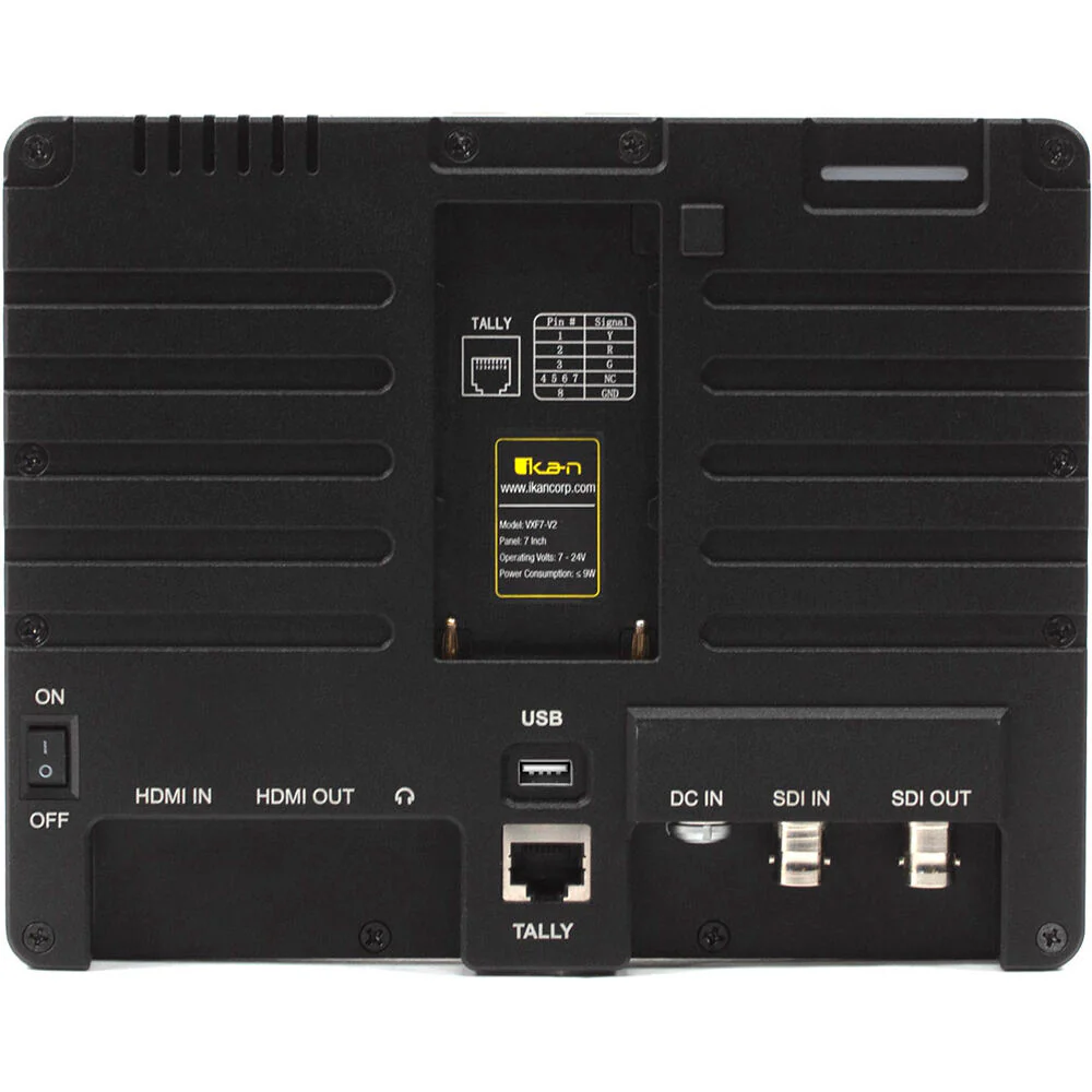 ikan VXF7 7" HDMI/SDI High-Brightness On-Camera Monitor with Tally - Image 2