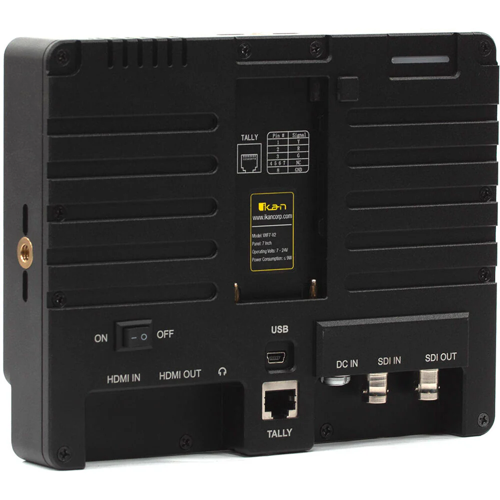 ikan VXF7 7" HDMI/SDI On-Camera Monitor V2 with Tally - Image 10